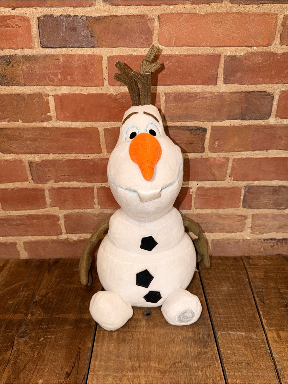 Olaf Plush Disney Snowman Kids Toy - White & Orange